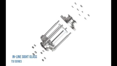 Morsetto Qiimii piatto/tipo di connessione/tipo a flangia/vista con vetro spia in linea/vetro spia con vetro spia